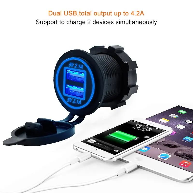  3.0 USB    ܼƮ, 12V 24V 2.1A USB    ,  ڵ Ʈ Ʈ RV 