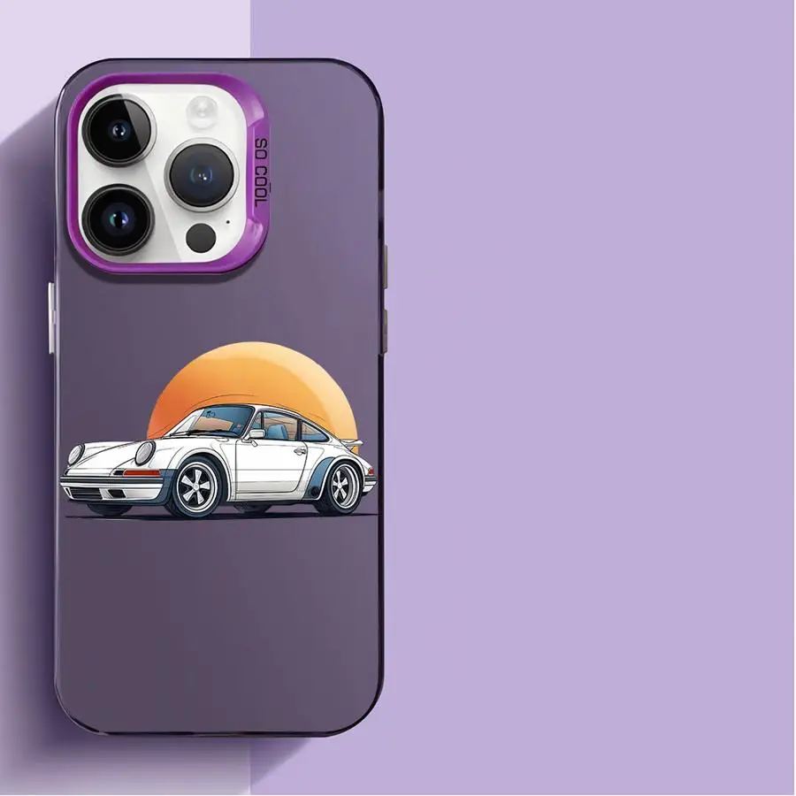 Sports Racing Drift Car Anti-Fall Matte Phone Case