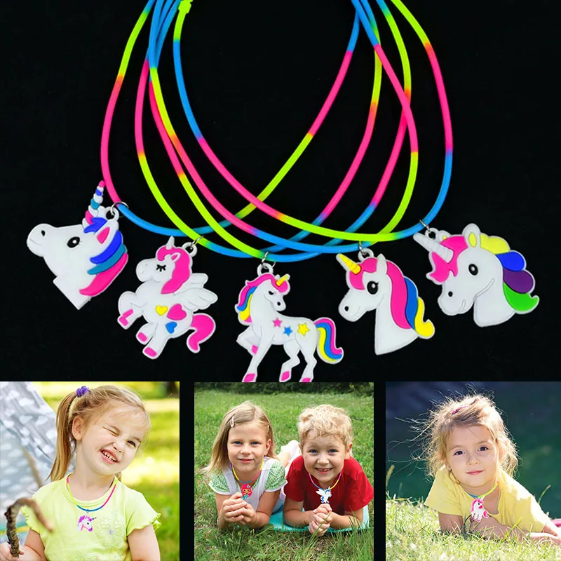 Unicorn-Themed Rainbow Fun Pack: Bracelets, Rings, Tattoos, Stickers & Puzzle Toys