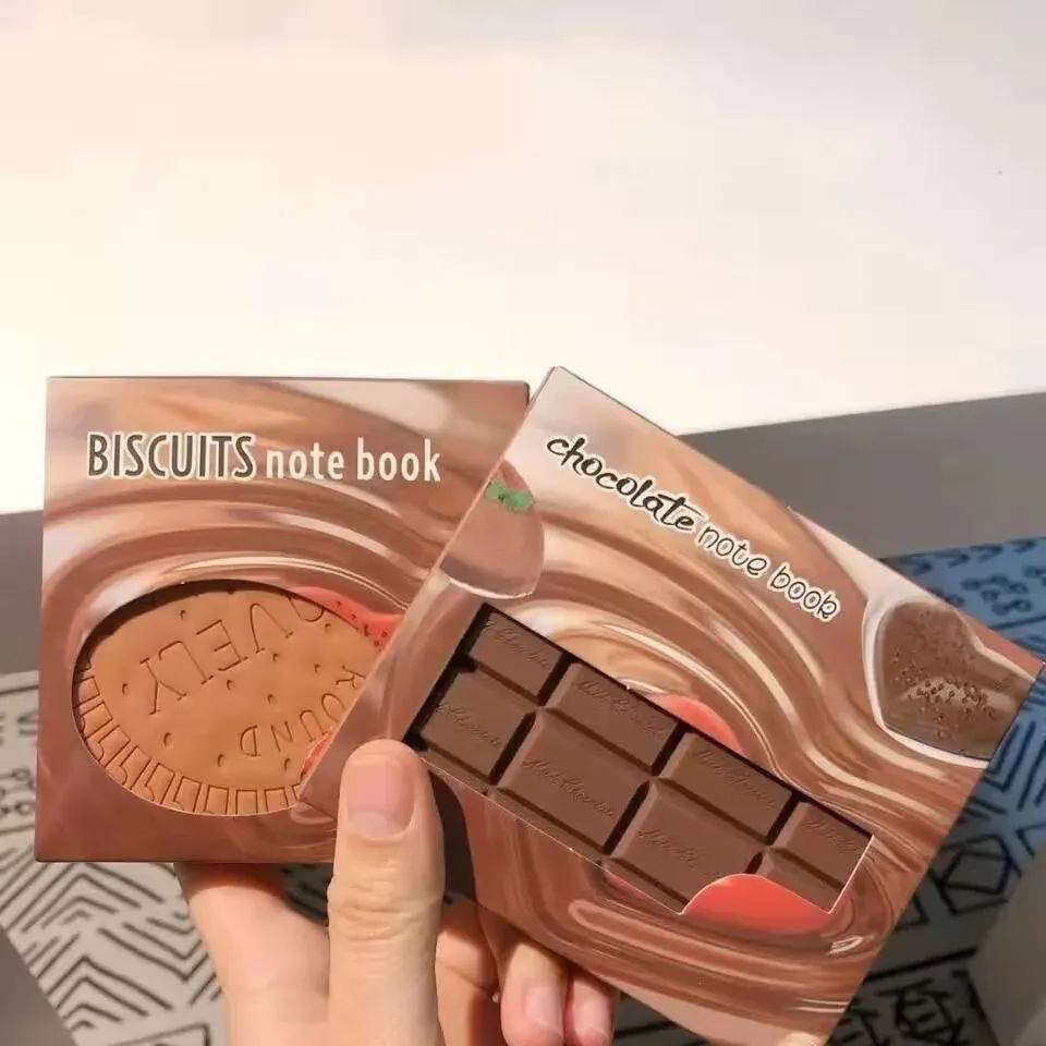 1pcs Cookie Memo Book Creative Stationery Notebook Chocolate Fragrance Mini Portable Notepad Funny Cute School Supply