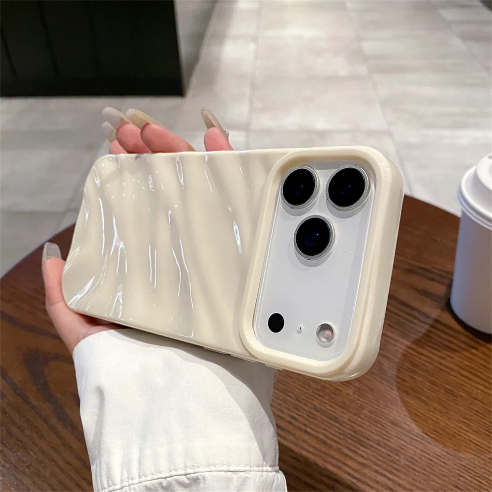 Frosted Wave Pattern Shockproof Phone Case