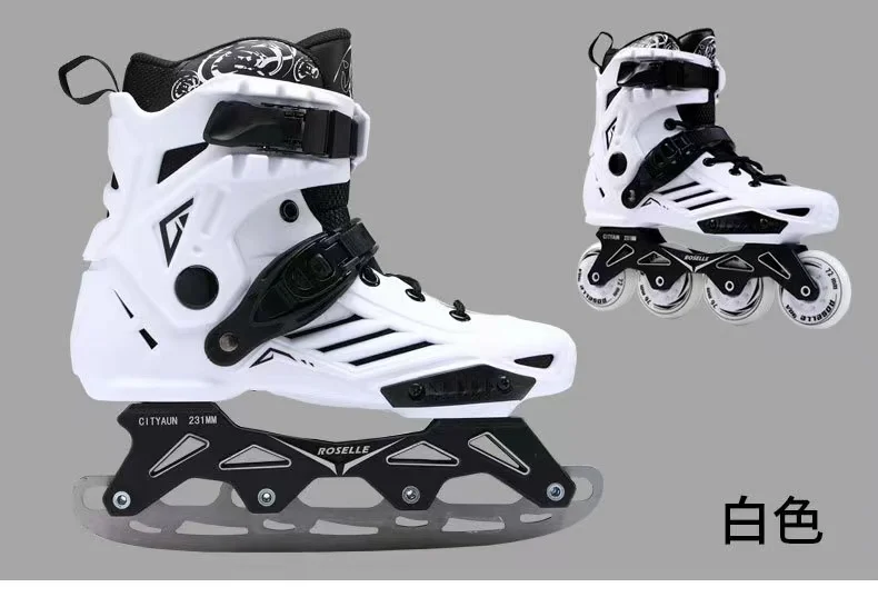 

Dual-use Detachable Ice Hockey Skates Blade Shoes Thermal Inline Roller Patines Breathable Waterproof For Women Men Kids