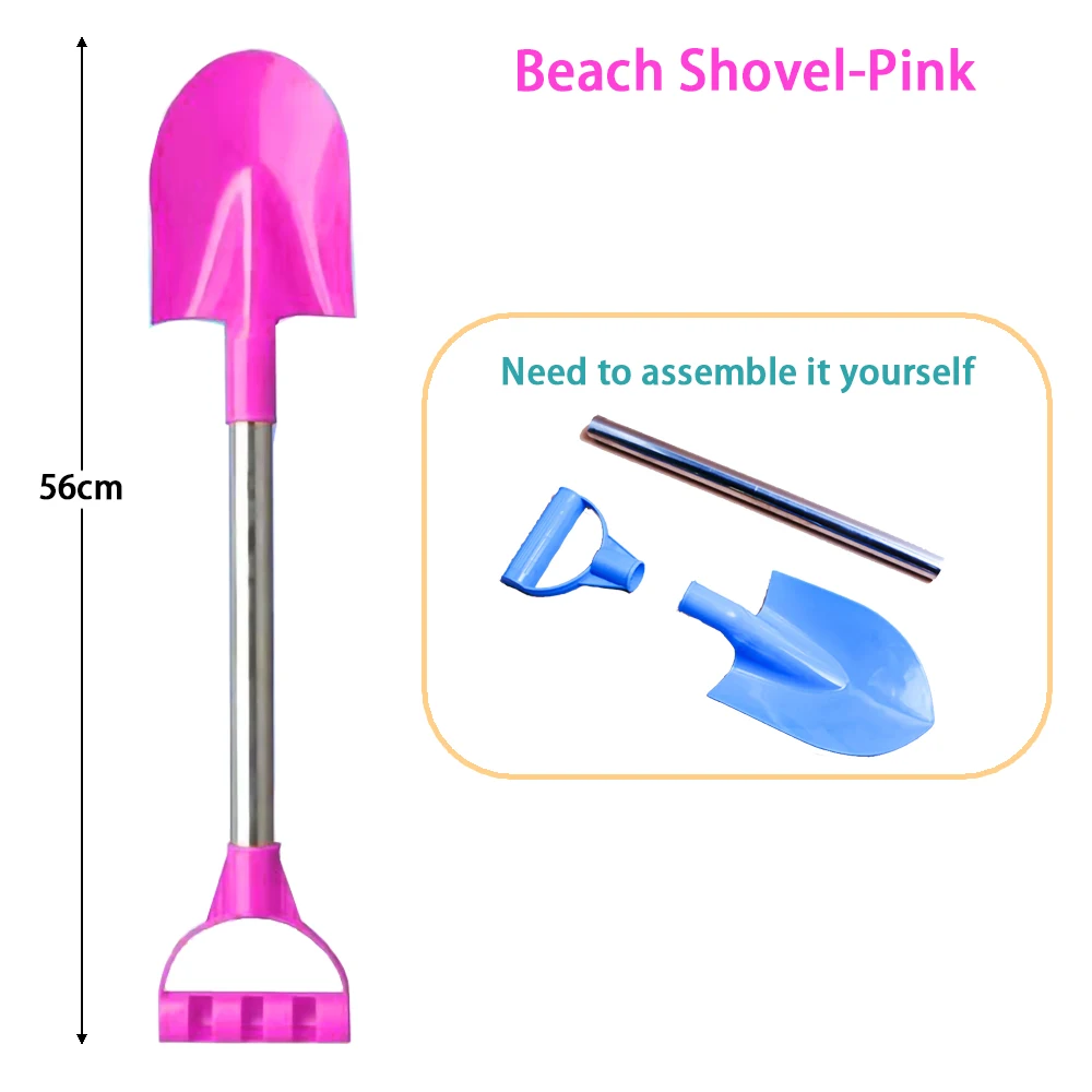 Set Di 3 Pale Giocattolo Per Spiaggia In Plastica ABS - Kit Scavare Per Sabbia, Giardino E Pupazzi Di Neve