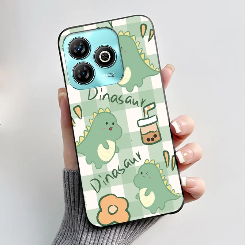 Aesthetic Cute Cat Black Shockproof Silicone Back Cover