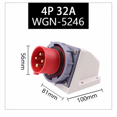 32A 3 Pólo 4 Pólo 5Pin Wall
