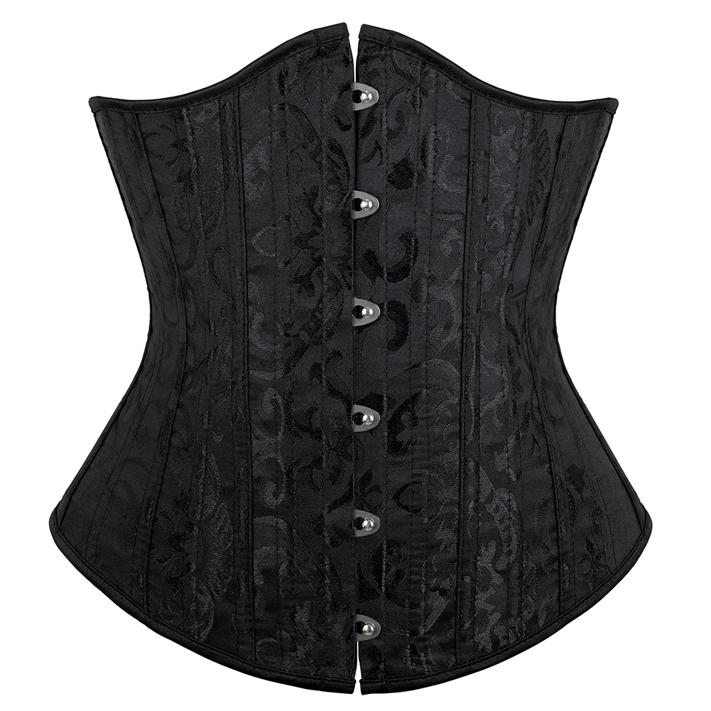 BIDMOOR Corsé De Acero Con Hueso Para Debajo Del Busto, Entrenador De Cintura Resistente, Modelador De Cuerpo De Reloj De Arena, Rojo