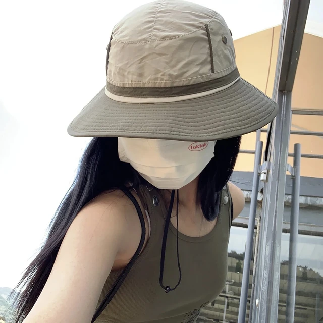 UPF 50+ Summer Wide Brim Bucket Hat Waterproof Breathable Packable Men  Women Sun Hat Fishing Safari Boonie Hat Beach Panama Hat - AliExpress