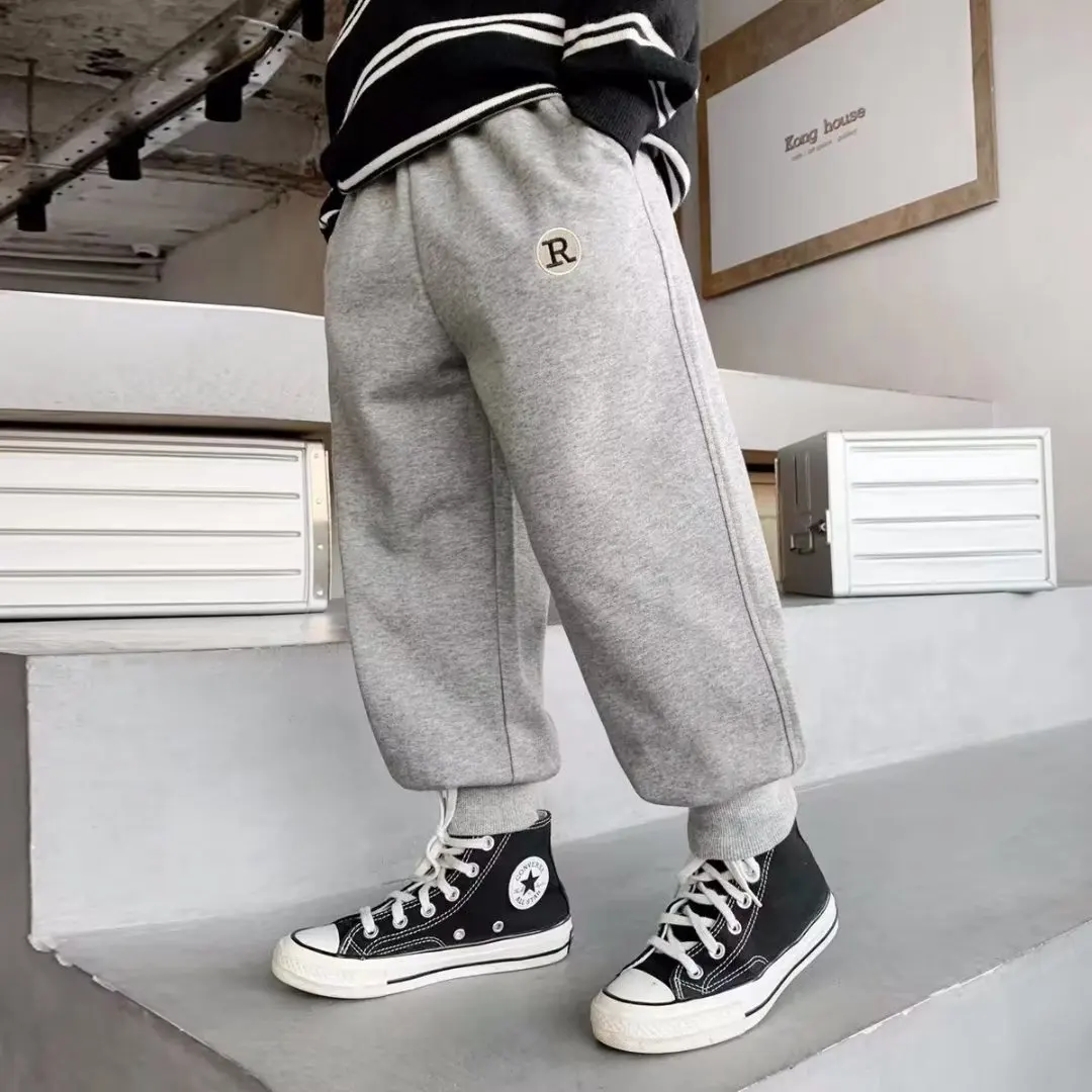 Spring Boys Sports Pants Thin Casual Pants High Street Hip Hop Children's Guard Autumn High Quality Children's Clothing