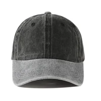Fashion Two Tone Baseball Cap Strapback Hat Adjustable Dad Hat Vintage Washed Sun Hat Unisex Sports Cap 2