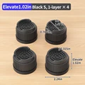 Black Round S 4pcs