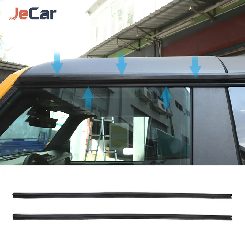 Jecar Car Door Water Retaining Strips Trim for Ford Bronco 2021 2022 up Car Exterior Accessories 1
