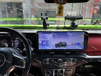 15 "para Jeep Wrangler 2018-2022 CarPlay Autoradio GPS DSP pantalla de navegación Android 13 reproductor de vídeo Multimedia Radio de coche estéreo 1