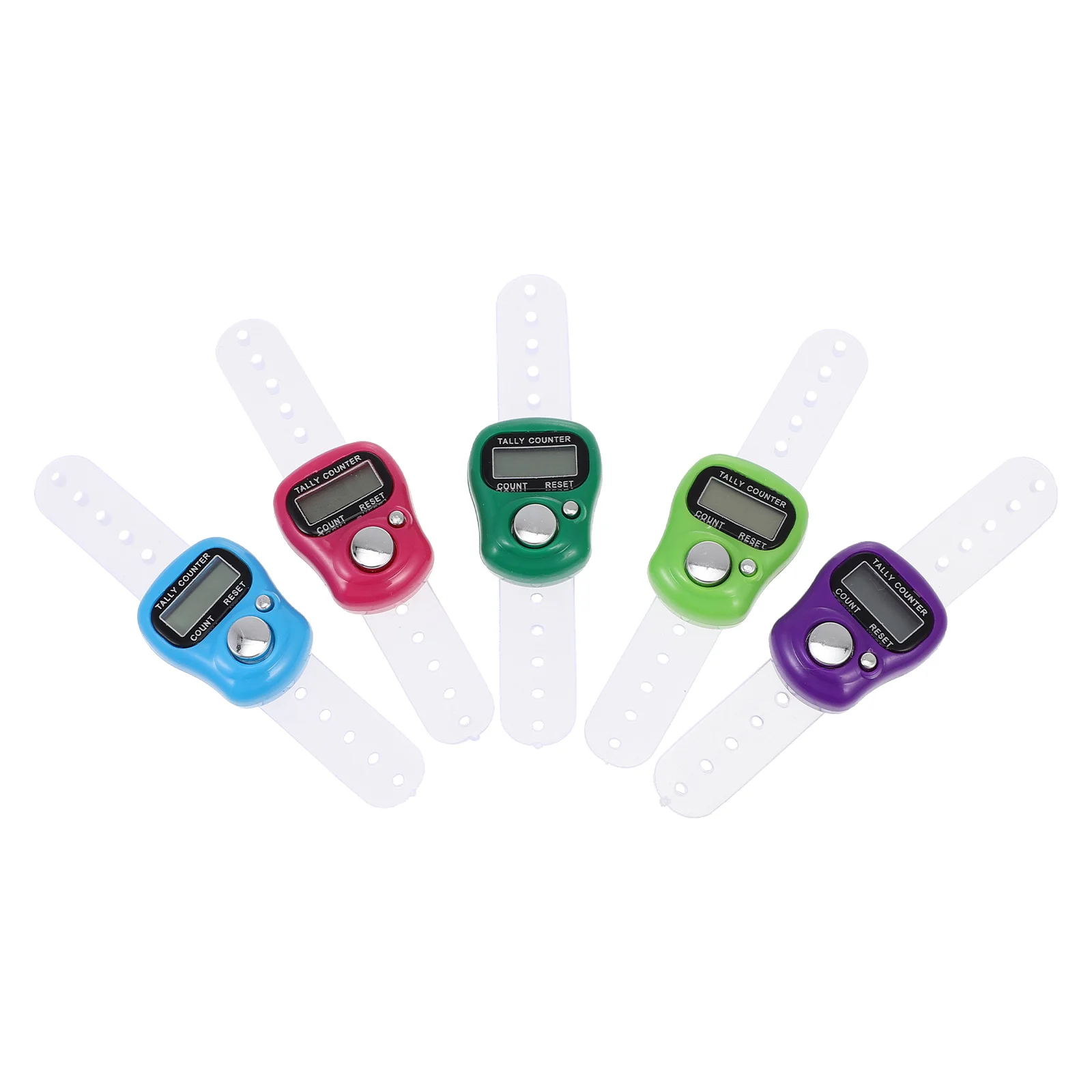 

5 Pcs Ring Finger Counter Muslim Prayer Beads Electronic Plastic Supplies