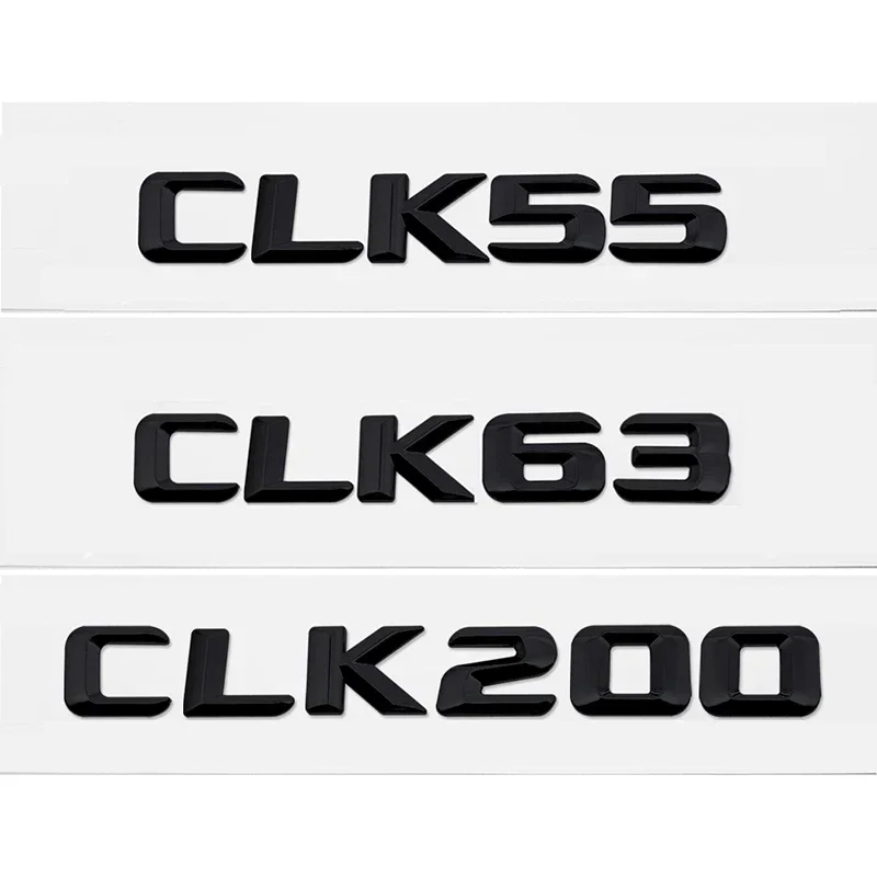 메르세데스 벤츠 CLK55 CLK63 CLK200 CLK230 CLK240 CLK280 CLK320 CLK 클래스 테일 배지용 3D 레터 자동차 트렁크 엠블럼 스티커