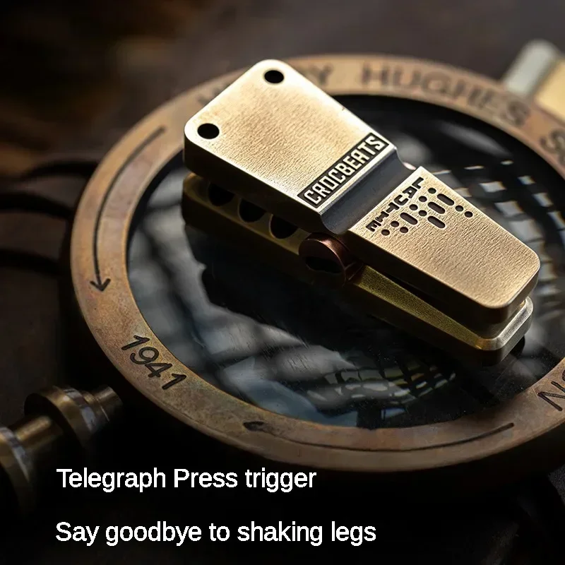 LAUTIE EDC Spy Series Crocodile Telegraph Clip Adult Leisure Entertainment Decompression Artifact Magnetic Fidget Desk Toy
