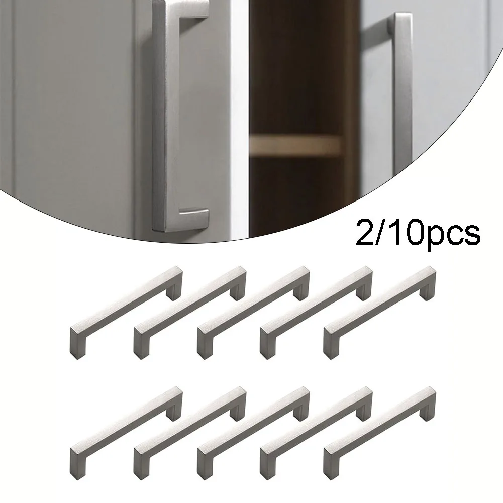

2/10PCS Square Cabinet Door Handle Aluminum Alloy Kitchen Cabinet Wardrobe Handl Drawer Closet Extension Aluminum Handle