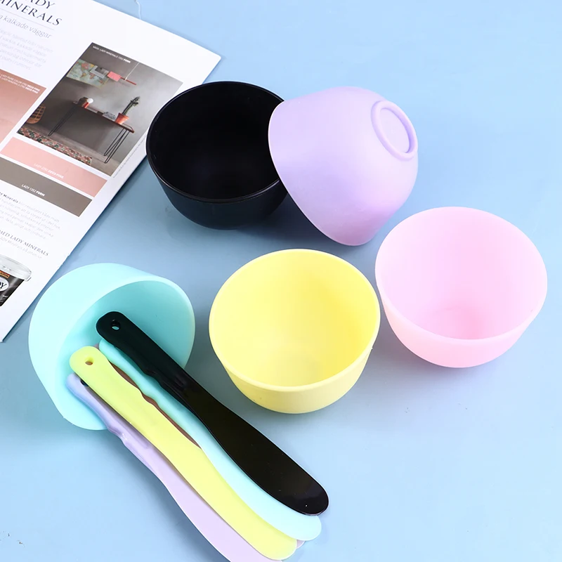 무독성 실리콘 마스크 진흙 에센셜 오일 그릇 얼굴 스킨 케어 도구 편리하고 깨끗한 내구성 메이크업 휴대용
