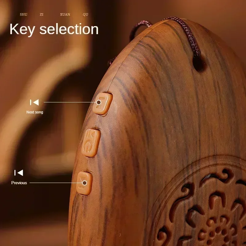 Buddhist Scripture Player 24-hour Cycle Traditional Music Player, Mini Portable Rechargeable Small Singing Speaker 3