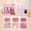 Cute Bear Lipstick Hydrating Lip Glow Oil Moisturizing Lip Gloss Set Makeup Tinted for Lip Care&Dry Lip,Ideal Gift For Festival 4