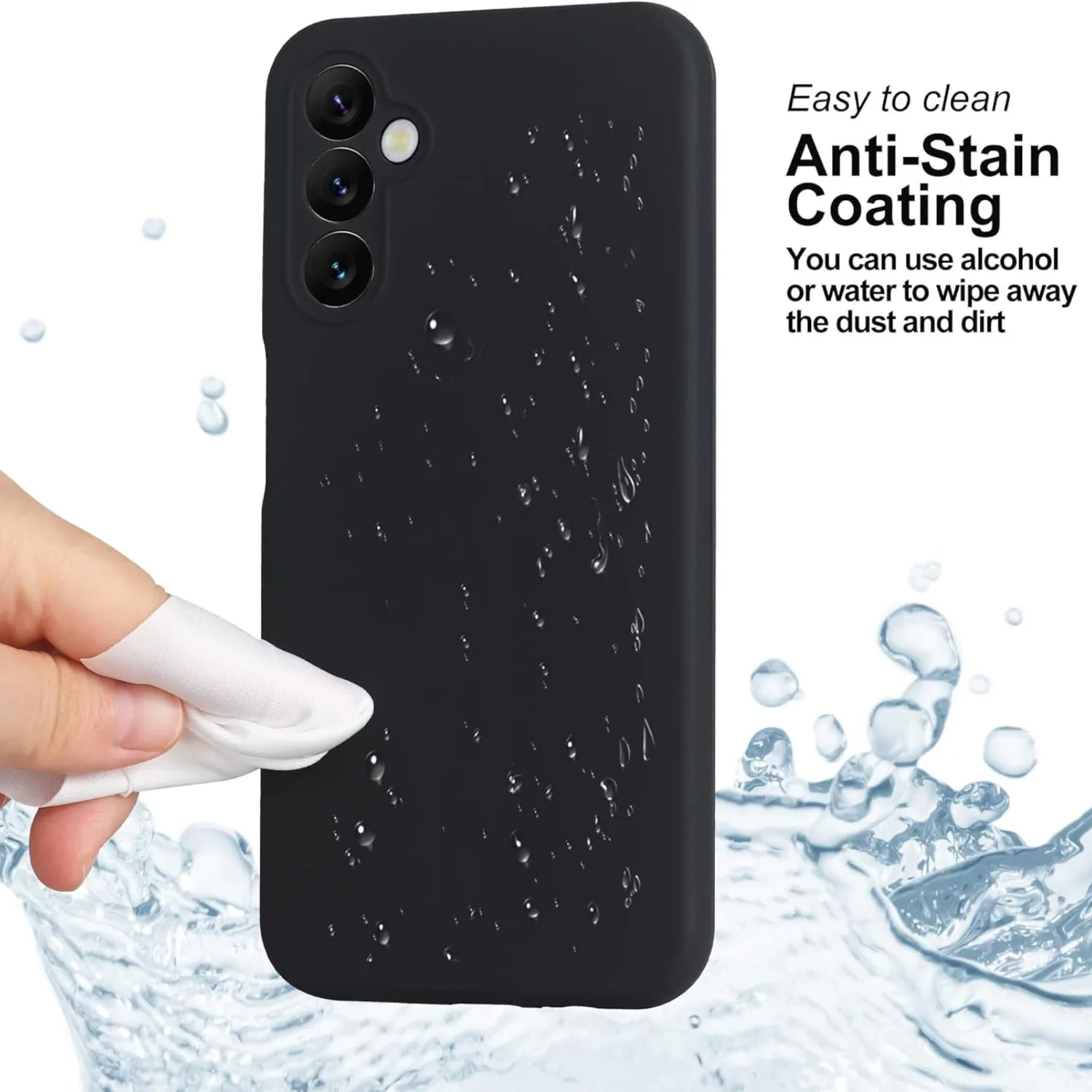 Noble Fashion Shockproof Liquid Silicone Phone Case - Solid Colour Design