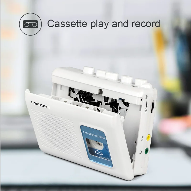 Walkman Cassette Recorder Tape Player With Builtin Speaker,microphone