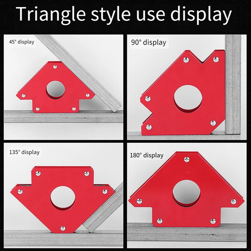 Protractor Strong Magnetic Welding Positioner Right-Angle Magnet Welding Tool 6Pcs magnetic welding holders magnetic welding fixer