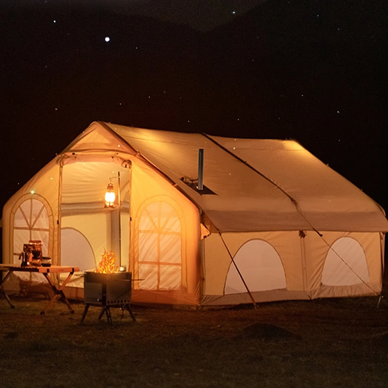 

Hot seller waterproof windproof air for events heavy duty family inflatable outdoor camping tent