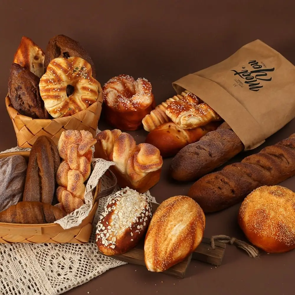 Food Model Bread Food Model Artificial Bread Simulation French Baguette Kitchen Toy Home Decoration Bakery Scene Model Shopwindow Ornament Accessories