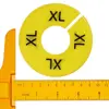 16pcs Multicolor Round Clothes Dividers Plastic Reusable Closet Rack Dividers 3.5 inch with Size Mark Hanger Separators 5