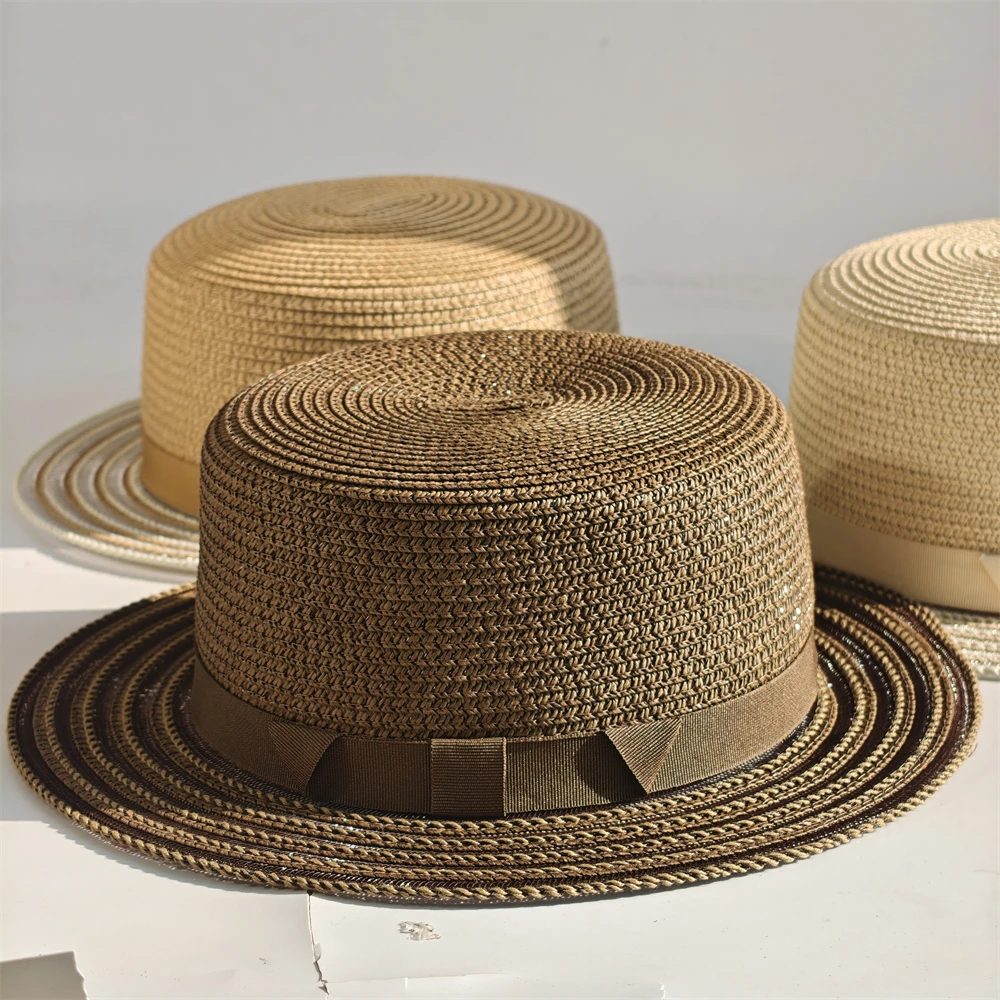 Classic Panama Straw Hat For Sun Protection And Beach Hiking_voghion.com