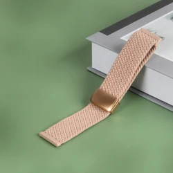 Magnetic Clasp Braided Wristband - Fitbit Versa3or4 (Meat pink)
