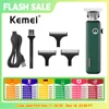 Kemei Professional Hair Clipper T-blade Dry-shaving Hair Cutting Machine All-around Outlining Close-cutting Machine KM-5098 1