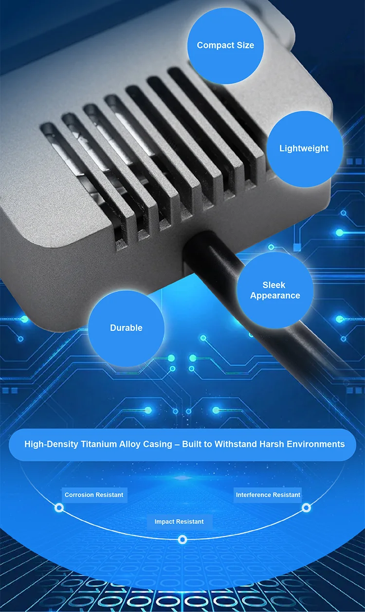 WS301 CO2 Temperature Humidity Barometric Pressure Light Sensor RS485 Transmitte