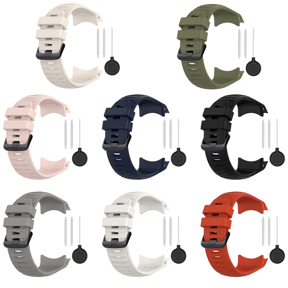 Silicone Sport Strap Replacement for Smart Watches - Premium Quality Watchband and Case Accessories