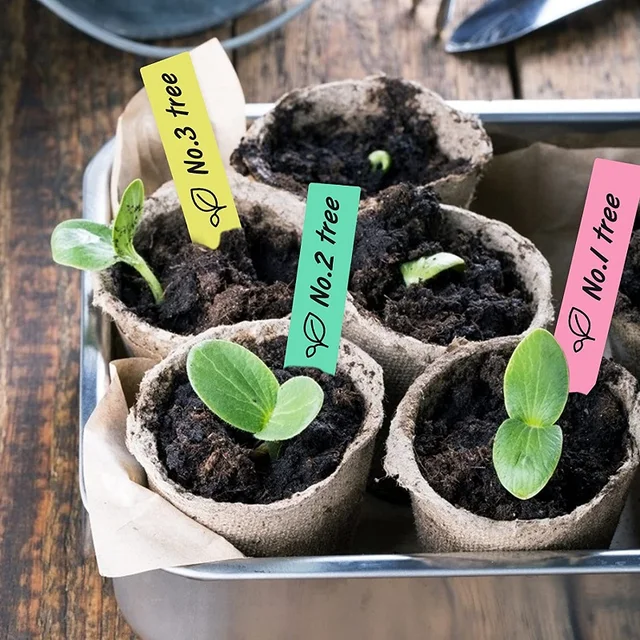 20 Db Műanyag Növényi Címkék Kertészeti Virágcímkék Növény Zamatos Osztályozási Pvc Virágdugók Mérföldkő - Image 5