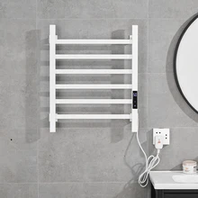 

Bathroom Equipment Electric Towel Rack Temperature &Time Control Smart Home Heated Towel Rail For Bathroom