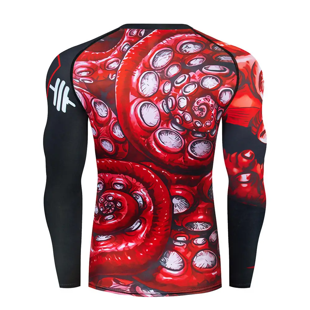 Men's Thermal Underwear For Men Male Thermo Kickboxing Clothes Suits MMA BJJ Tights Set Winter Quick Dry Long Johns Tracksuit 30 3