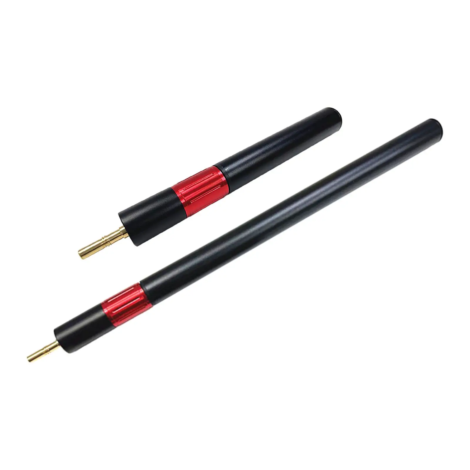 

Billiards Pool Cue Extension Rod, Portable Telescopic Billiard Connect Shaft Attachment End Lengthener for Practice