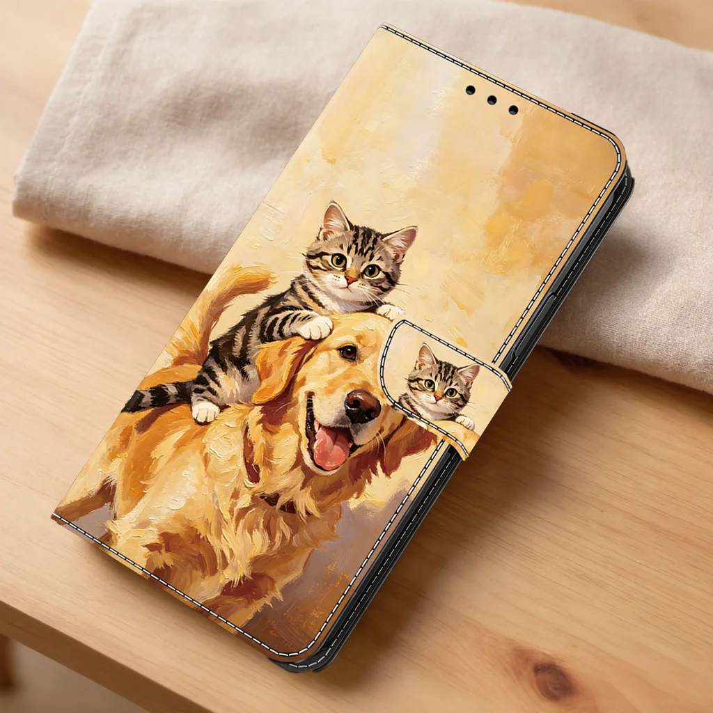 3D Magnetic Flip Leather Wallet Phone Case
