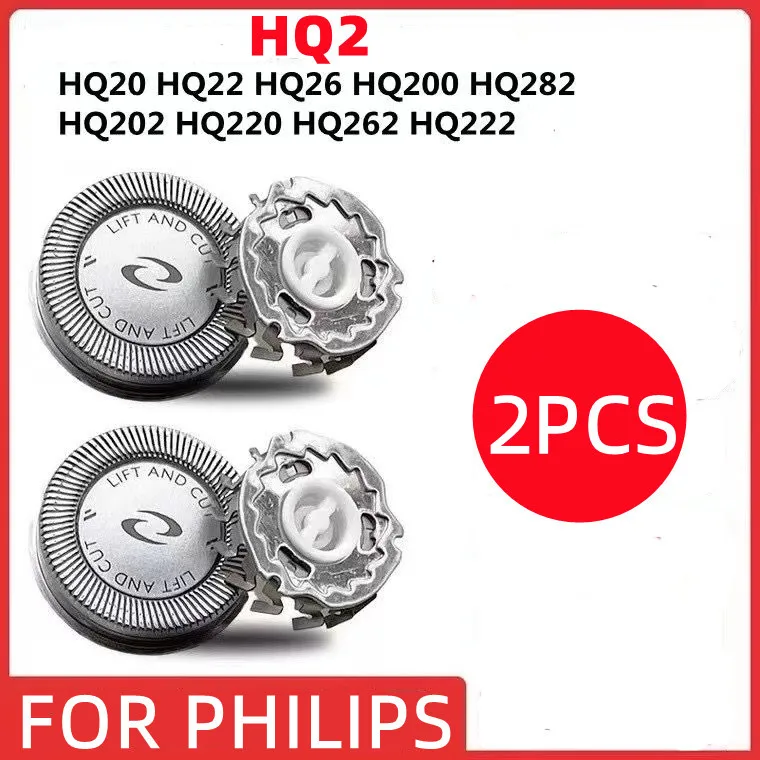 2pcs Hq2 Replace Head Razor Blade For Philips Norelco Electric Shaver