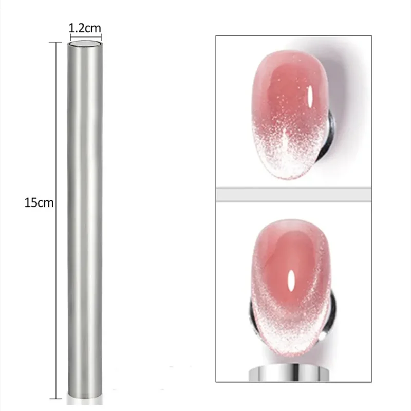Magnetic Nail Art Tools Cylindrical Magnet for Cat Eye UV Gel Varnish with Nails Art Decoration Fashion Nail Magnet Tools for Manicure Design Tools