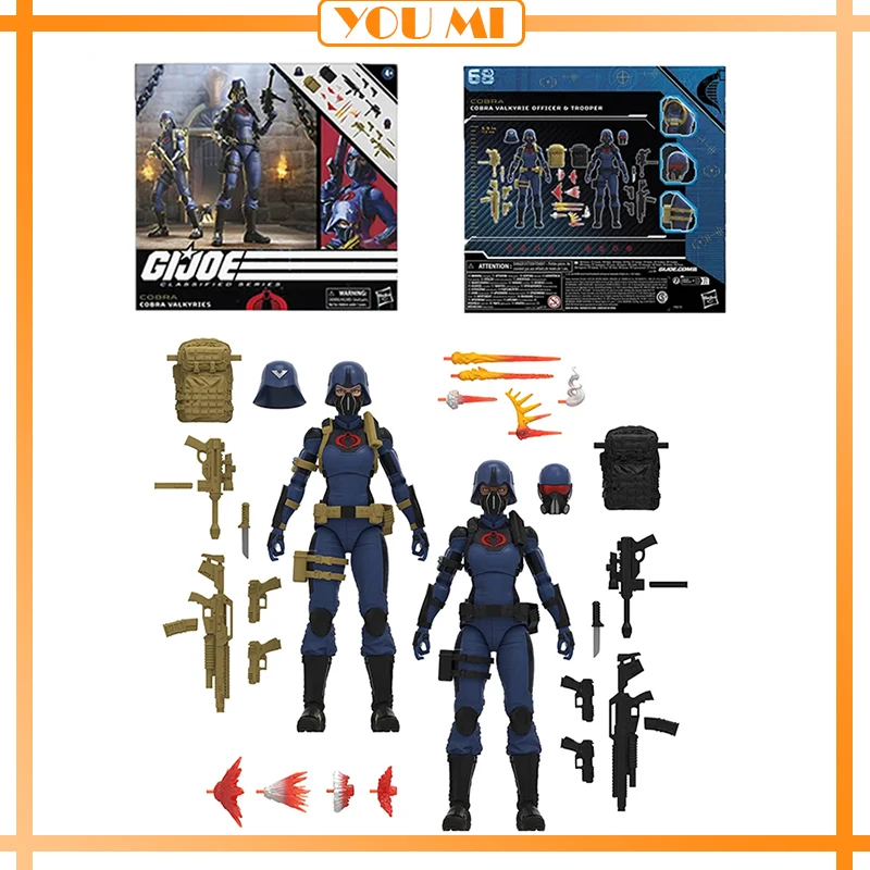 

G.I. Joe Gi Joe Classified Series Anime Figure 6" 068 Cobra Valkyrie Officer Trooper Action Figure Model Toy Hobby Gift 2-Pack