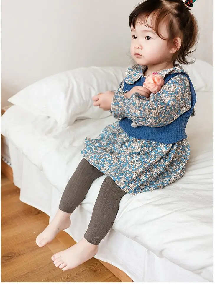 Spring Autumn Baby Pants Newborn Girls Leggings Soild Color Cotton Pants Kids Children Leggings 0-6 Years