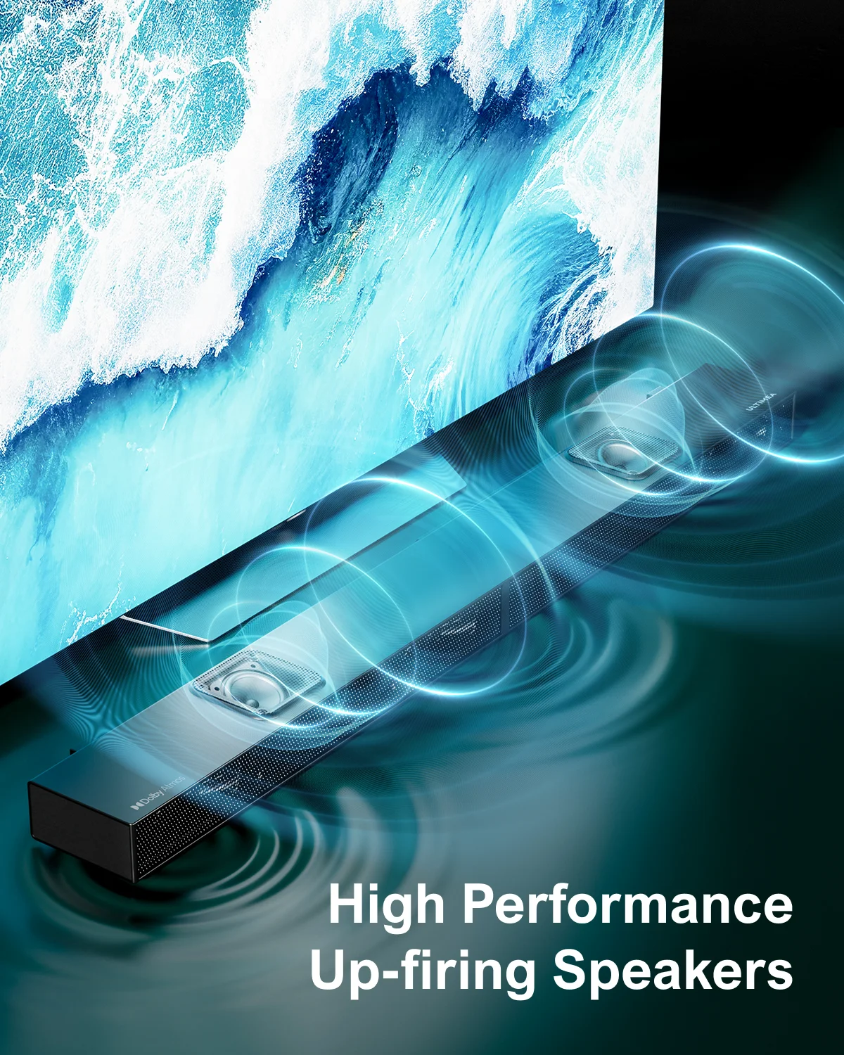 ULTIMEA 5.1.2 Sound Bar with Dolby Atmos,Surround Sound System for Home Cinema with App Control, Home Bluetooth Speaker SoundBar 4