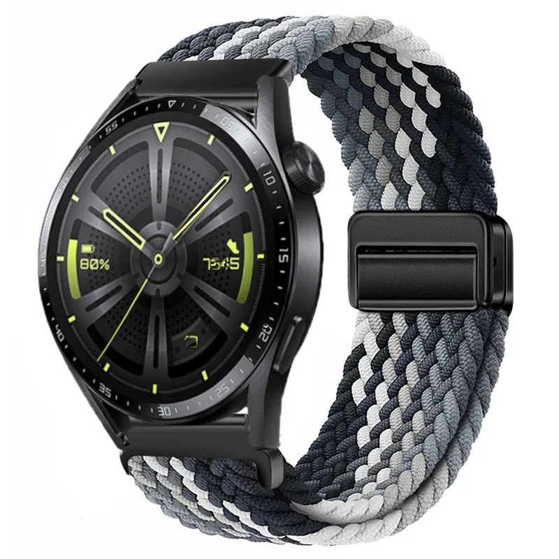 Nylon Braided Watch Strap - Durable Fabric Bracelet Wristband