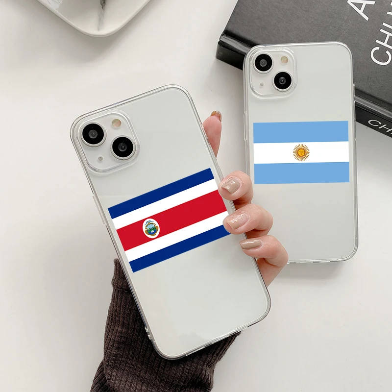 World National Flag Case Of Football Cup For Iphone 11 12 13 14 Pro Max