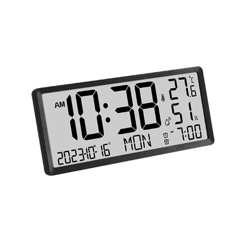 Never Needs Setting Digital Clock Battery Operated Wall Clock Reliable Electronic Desktop for Students Daily Use