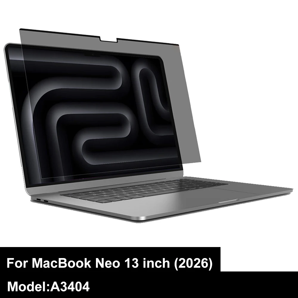 Protecteur d'écran de confidentialité pour Macbook Neo 13 "(A18) A3404, protecteur d'écran pour Macbook Neo 13" 2026