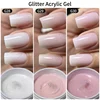 MSHARE 50g/250g Shimmer Pink White Acrylic Gel Glitter Shiny Extension Acryl Hard Gel Nails Sculpting Construction Professional 6