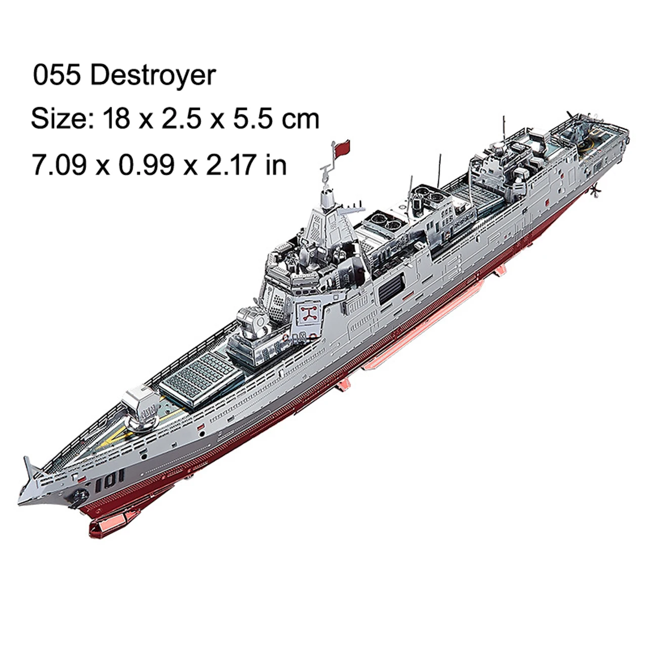Premium 3D Metal Puzzle Warship Tank - DIY Laser-Cut Jigsaw for Adults - Educational Desktop Decor Toy